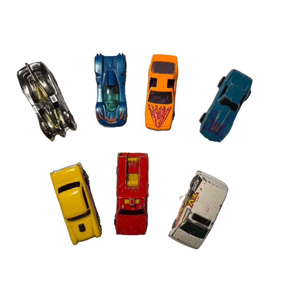 Vintage Hot Wheels Lot 7 Cars 80s Malaysia Hong Kong TV Stunt Team Blackwall
